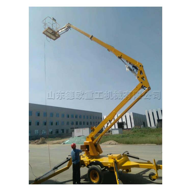 曲臂高空作业车 电力路灯维修升降平台 柴油机动力车载式起重机