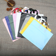 Sản xuất cửa hàng bán buôn quần áo nhựa PE tote túi tùy chỉnh phim màu quà tặng bao bì túi in logo Túi nhựa