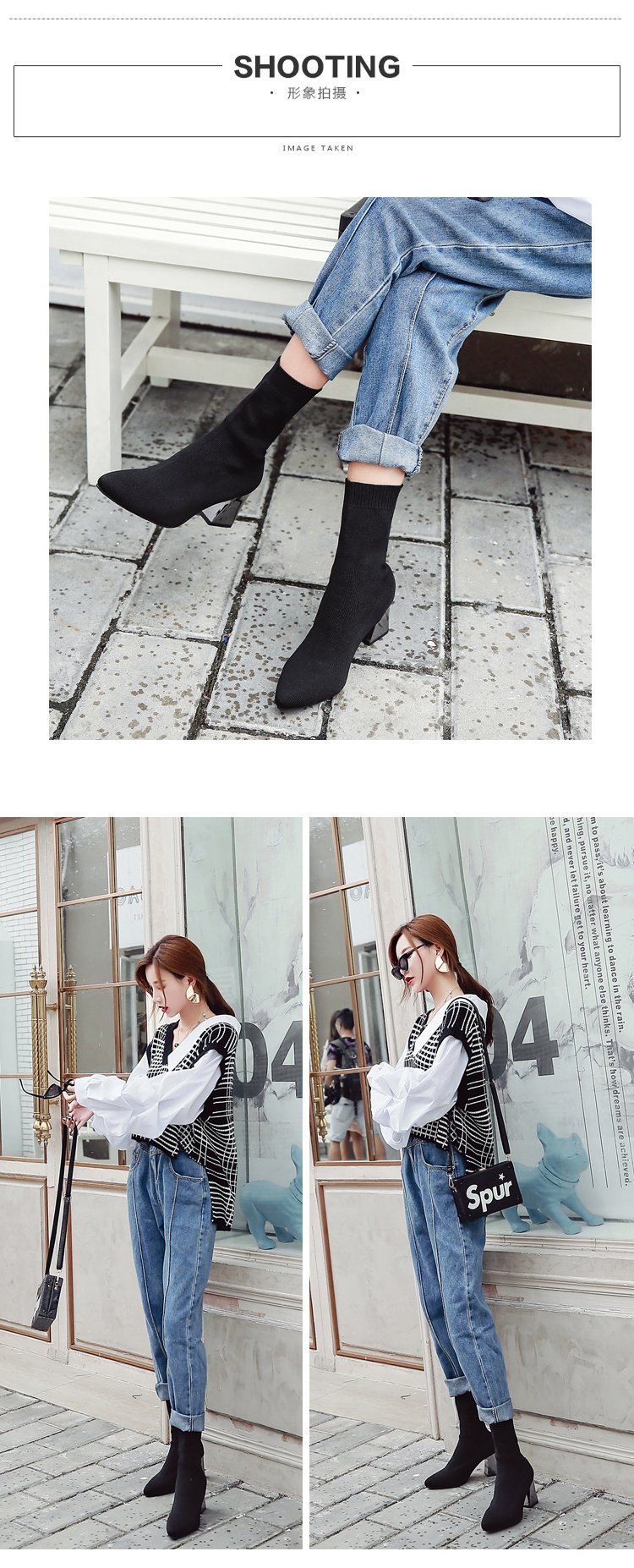 Bottes femme en Tissu - Ref 3355537 Image 14