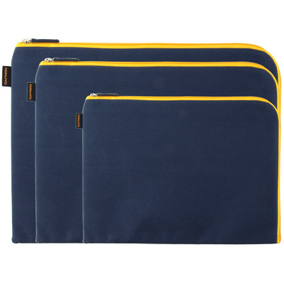 不透明 国誉档案袋A4文件袋拉链帆布资料袋男女文件包考试袋|ru