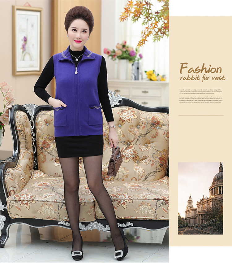 Gilet femme MOUTON ROUGE en Tricot - Ref 3317917 Image 14