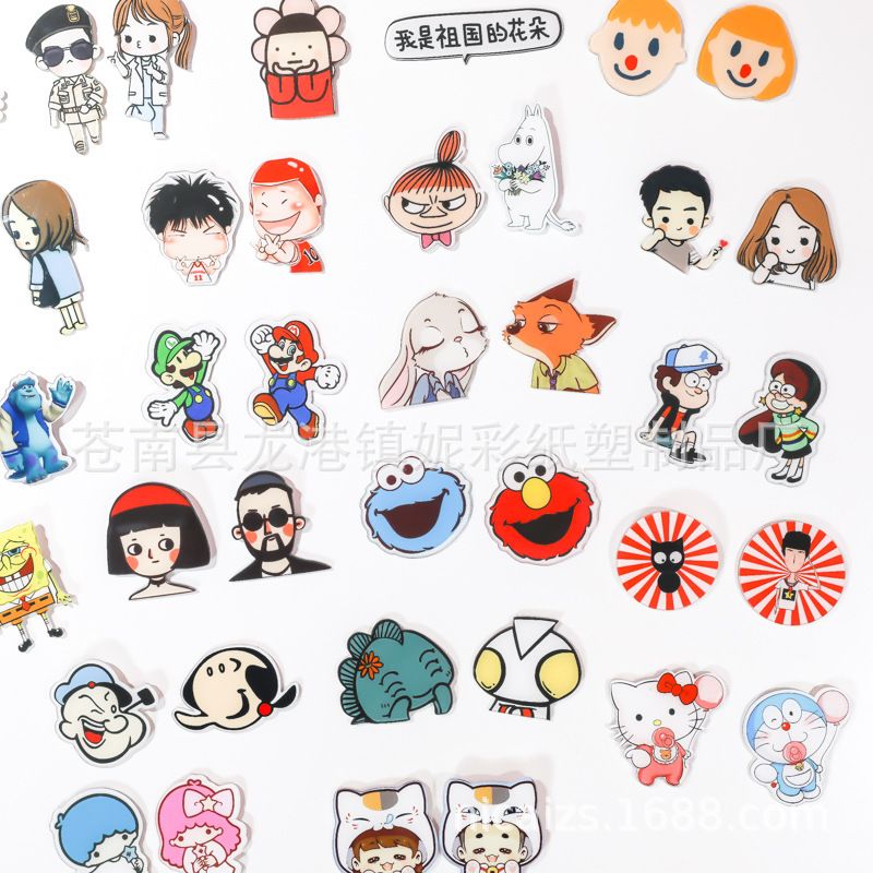 Creative Cartoon CP lovers Refrigerator sticker Refrigerator decorate Magnetic stickers Jubilation combination Valentine's Day gift a pair