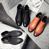 Martens, low low boots for leisure for leather shoes English style, autumn