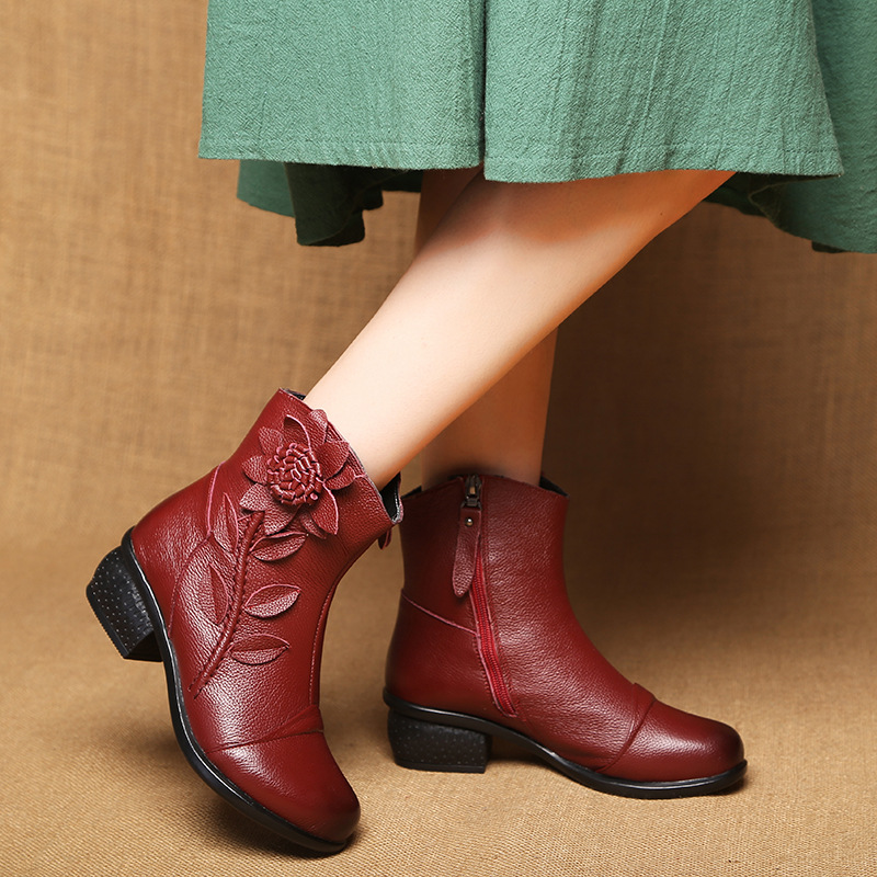 Bottes femme en En cuir - Ref 3355498 Image 4