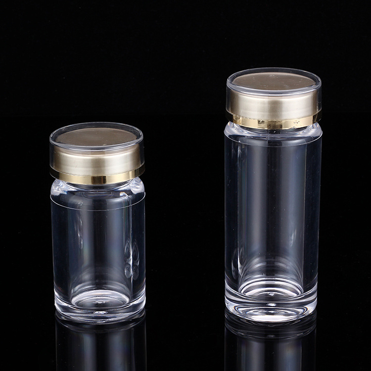 厂家直销圆形塑料罐 亚克力瓶罐批发 塑料密封包装罐定做