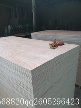 好质量双贴奥古曼面夹板 BB面 桃花芯多层杨木胶合板PLYWOOD