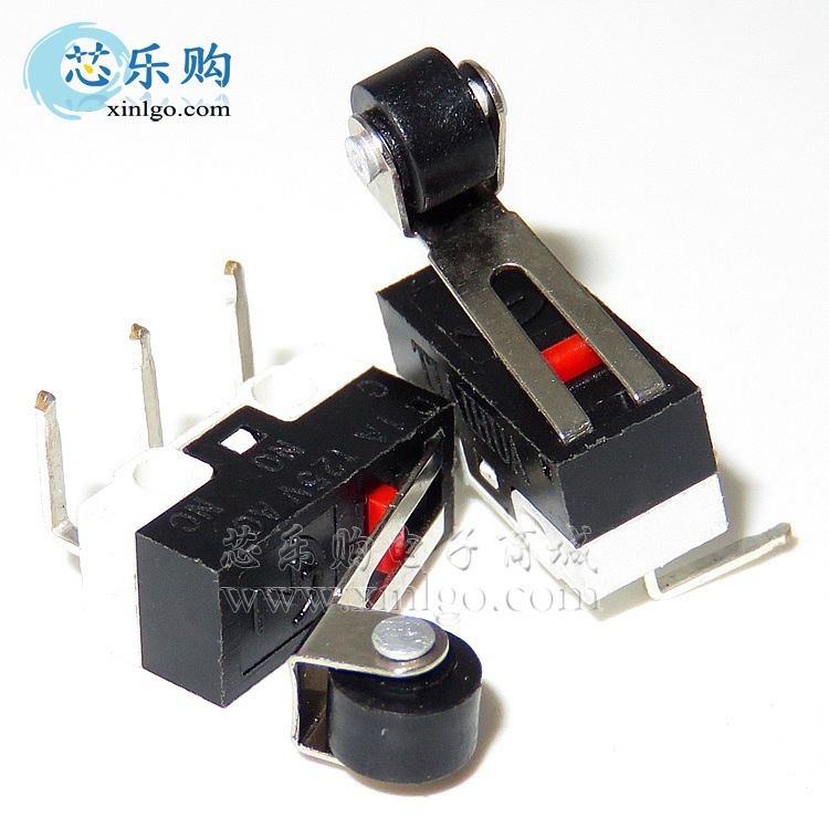 JL006-010 1A 125V 带轮弯脚 TIAIHUA 鼠标 微动开关 行程开关