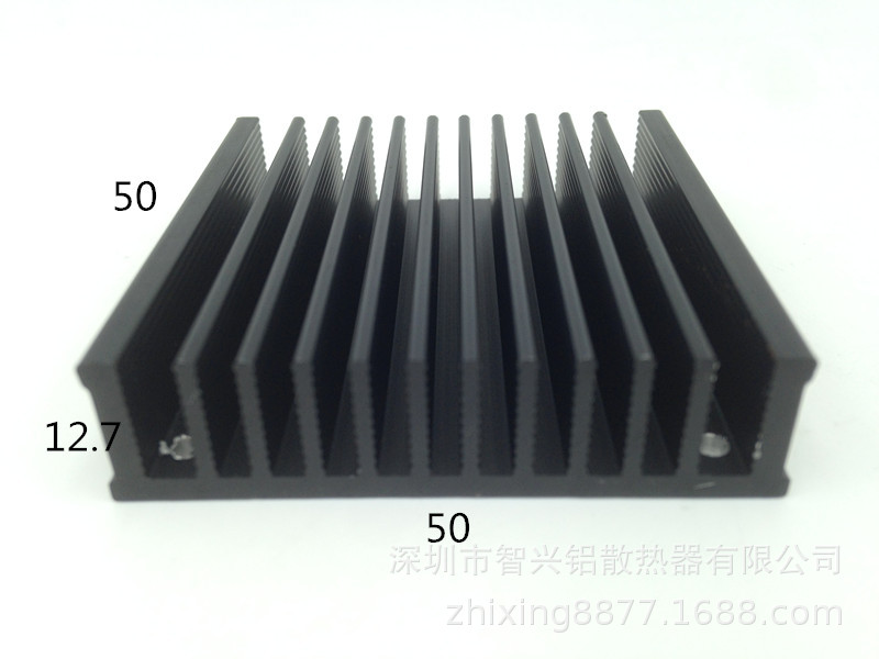 供应模块铝合金型材散热片 精品优质电脑CPU铝散热片50*12.7-50
