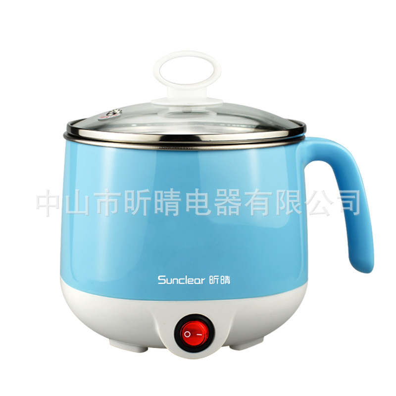 昕晴电热锅电煮锅学生锅电热杯小电锅小火锅304不锈钢锅胆厂家供