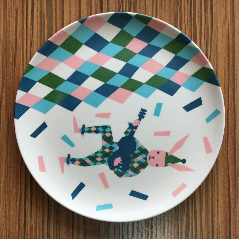 Lvsen low price biodegradable bamboo fiber household dinner plate, easy to clean, LFGB FDA standard