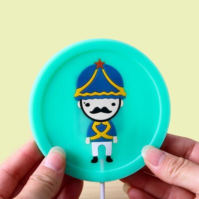 Cartoon soft rubber thermal coaster anti-slip pad usb heating coaster cartoon pvc coaster wholesale customization