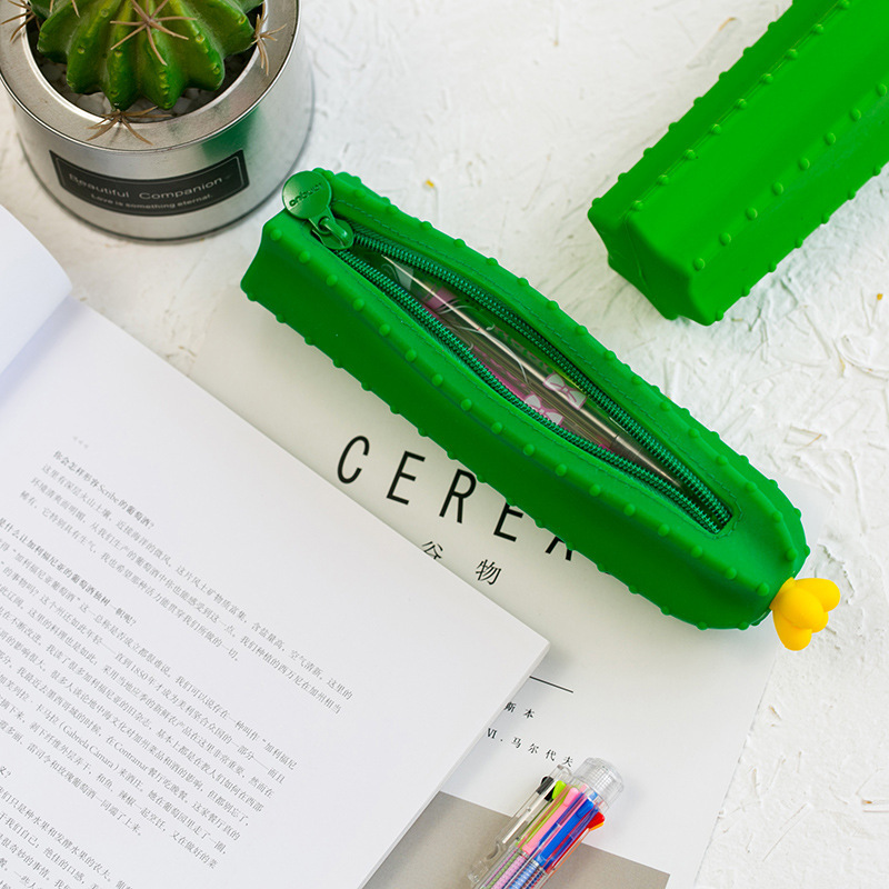 Cactus Silicone Pencil Case Image 2