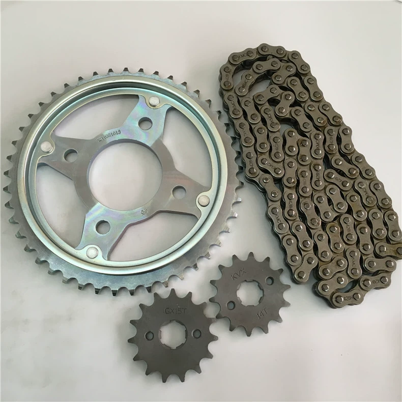 Мотоцикл SDH125-53 Руи Бяо WH125-12 Цепь Feng Lang, комплект из трех частей, звездочка размером с зубчатую пластину