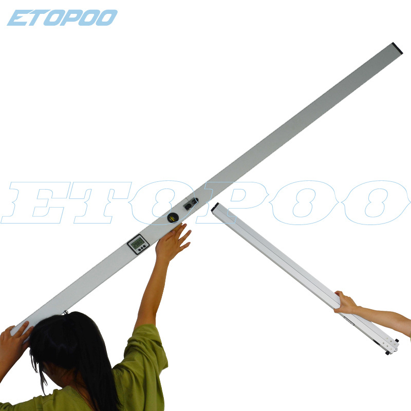 靠尺2米工程检测尺铝合金多功能高精度数显折叠水平尺验房工具