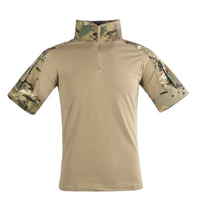 廠家生産定制黑蟒紋青蛙服迷彩t恤戰術短袖蛙服戶外真人CS服裝