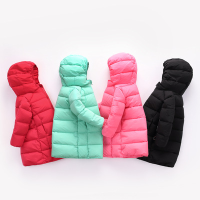 90絨寶寶羽絨服 加厚兒童羽絨服 中長款童羽絨服 新款童羽絨服