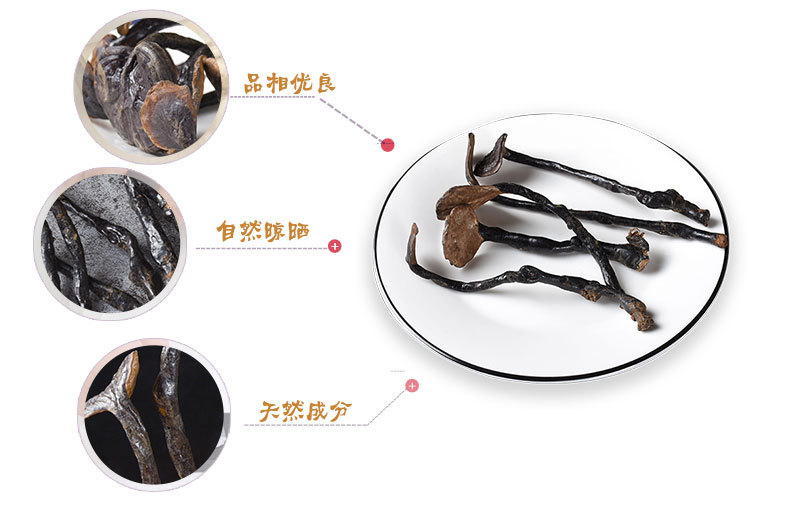 Bamboo Reishi Mushroom (Ganoderma lucidum) — Dried Wild Mountain Lingzhi Slices, 500g key features