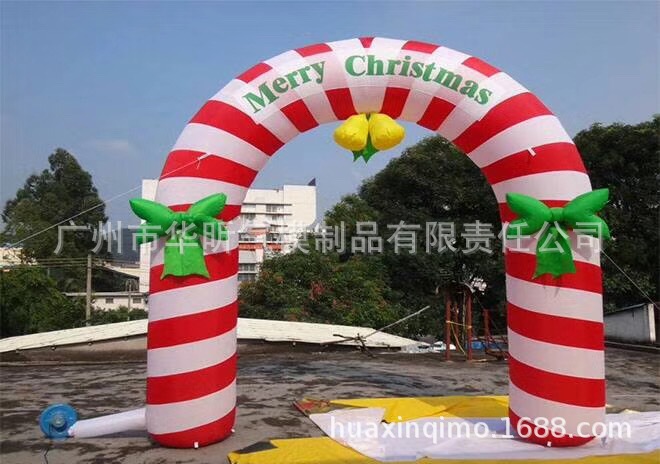 商业活动广告固定卡通气模 节日庆典商场装饰圣诞节圣诞老人