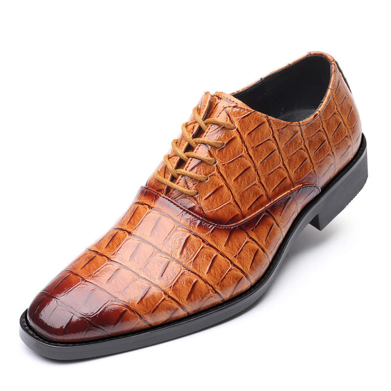 Spring new business casual formal shoes leather shoes men British casual men's shoes_vogvips.com