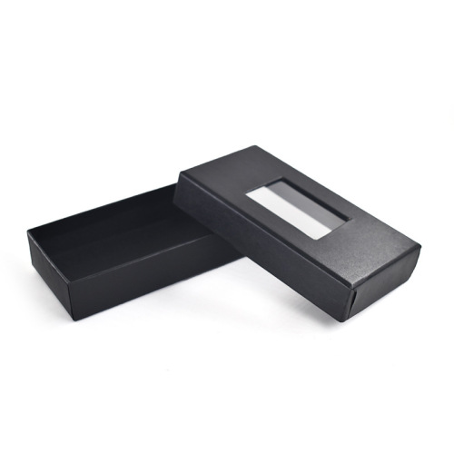 Premium Packaging Box, Gentleman's Tie Box, Eco-Friendly Gift Box, Black