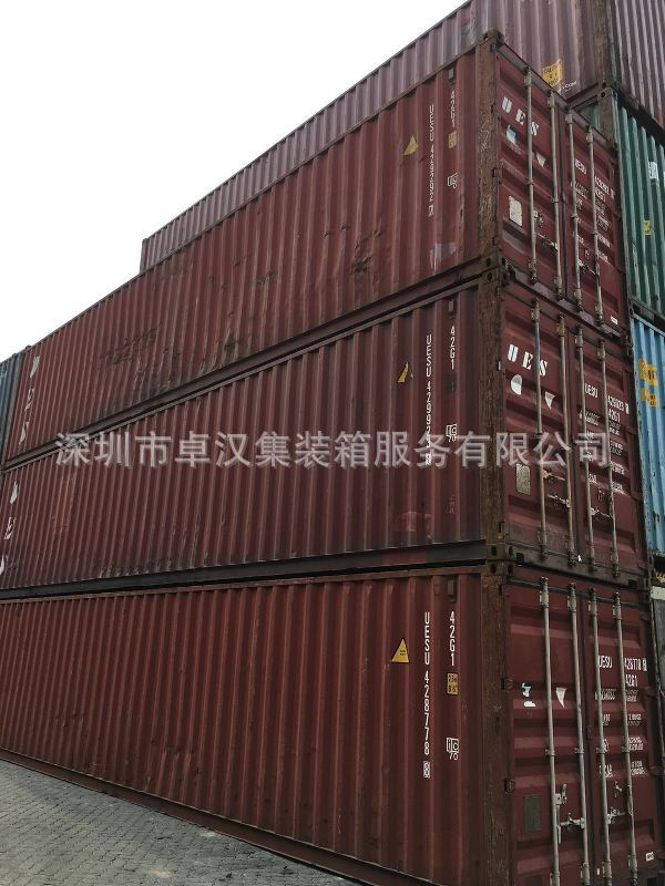 厂家直销 深圳出售6成新二手集装箱，20GP,40GP,40HQ