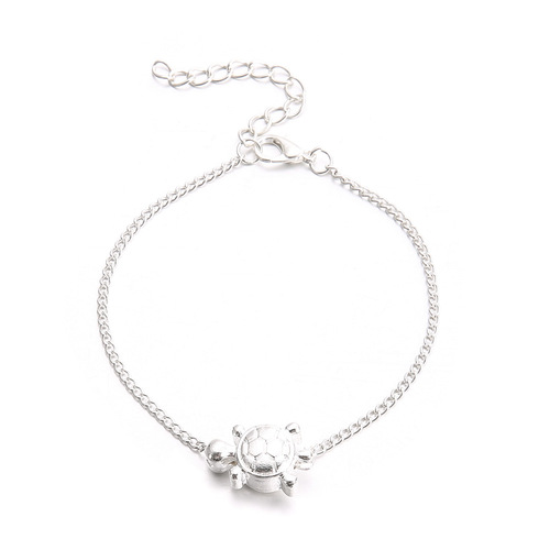Wish Hot Selling European and American Cross-border Exclusive Simple Fashion Exquisite Small Turtle Foot Decor Foot Chain Bracelet