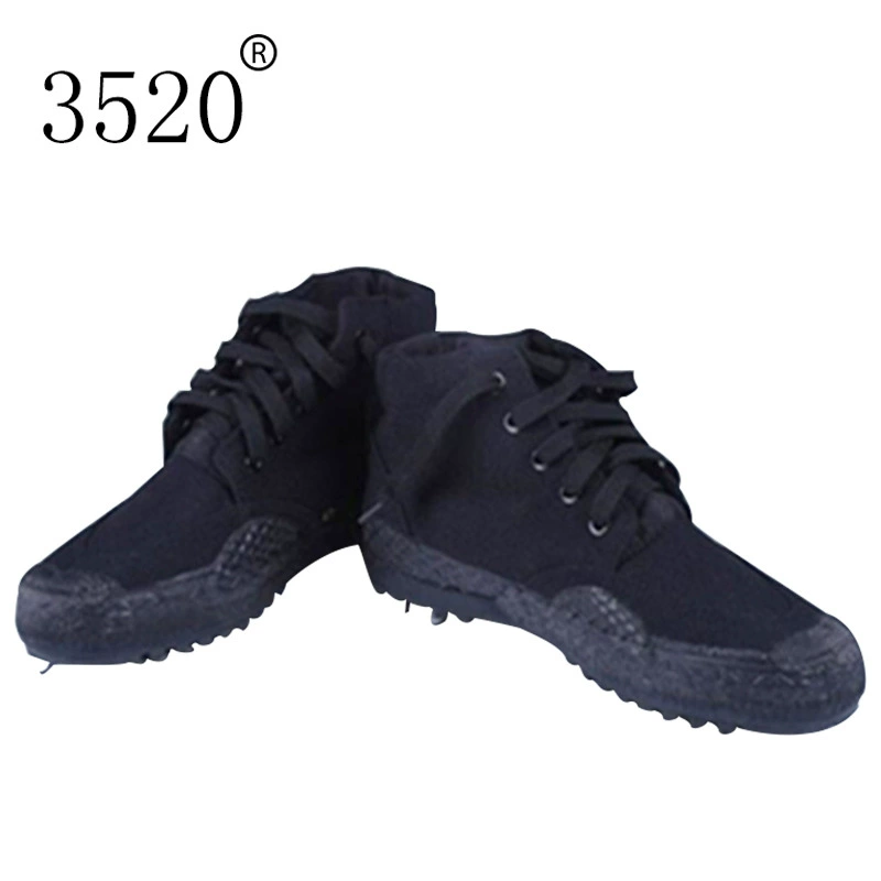 Поколение 3520 весенне-осенние мужские черные тренировочные туфли, высокие тренировочные туфли, повседневная обувь, рабочие кроссовки
