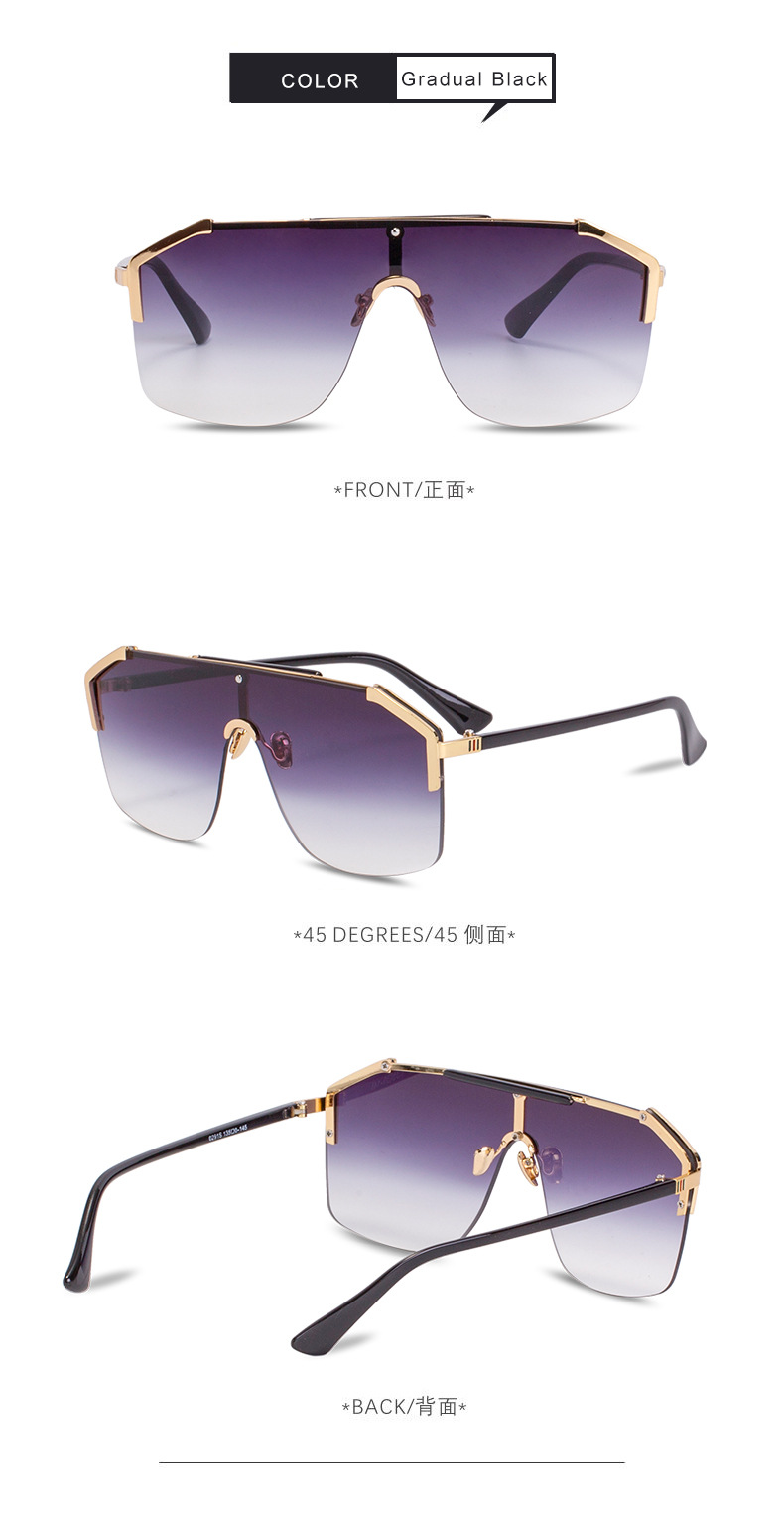 Large Frame New Fashion Style Sunglasses display picture 6