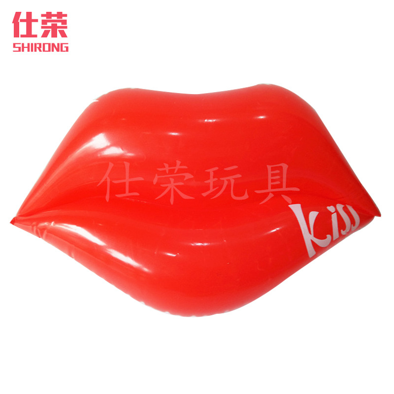 Inflatable toy, inflatable lips, PVC inflatable lips, red lips, Valentine's Day gift prop, realistic toy.