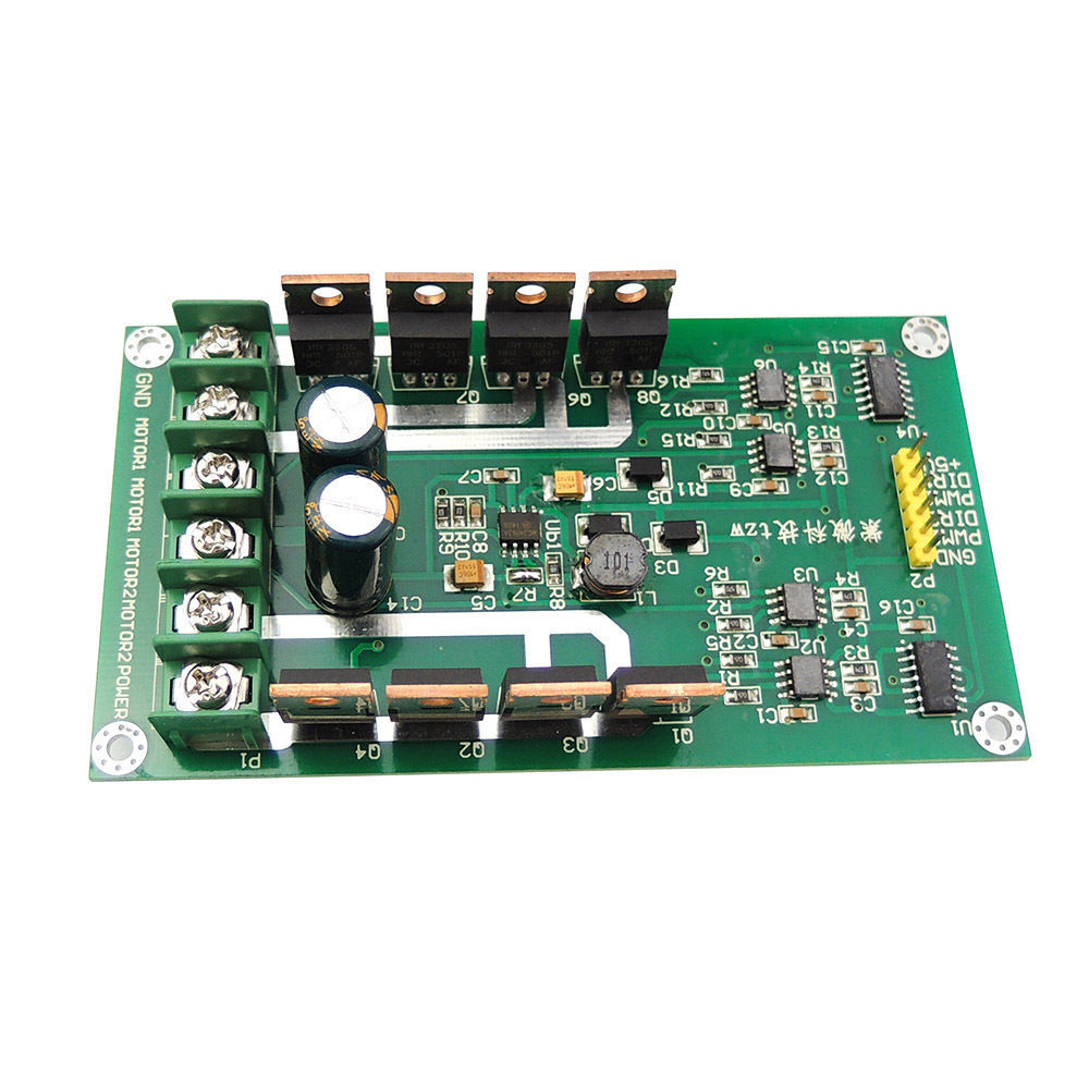 10A双路电机驱动板 H-Bridge DC MOSFET IRF3205 3-