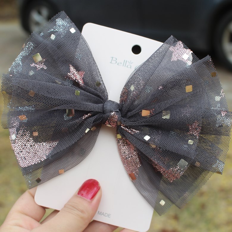 Children's Hair Clip - Light Pink Bow