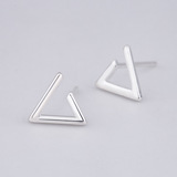 Корейский креативный треугольник, серьги, аксессуар, простой и элегантный дизайн