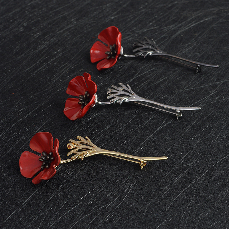 Vintage Style Flower Alloy Enamel Unisex Brooches display picture 3