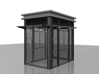 厂家供应不锈钢岗亭 不锈钢站岗台定制 不锈钢岗亭现货