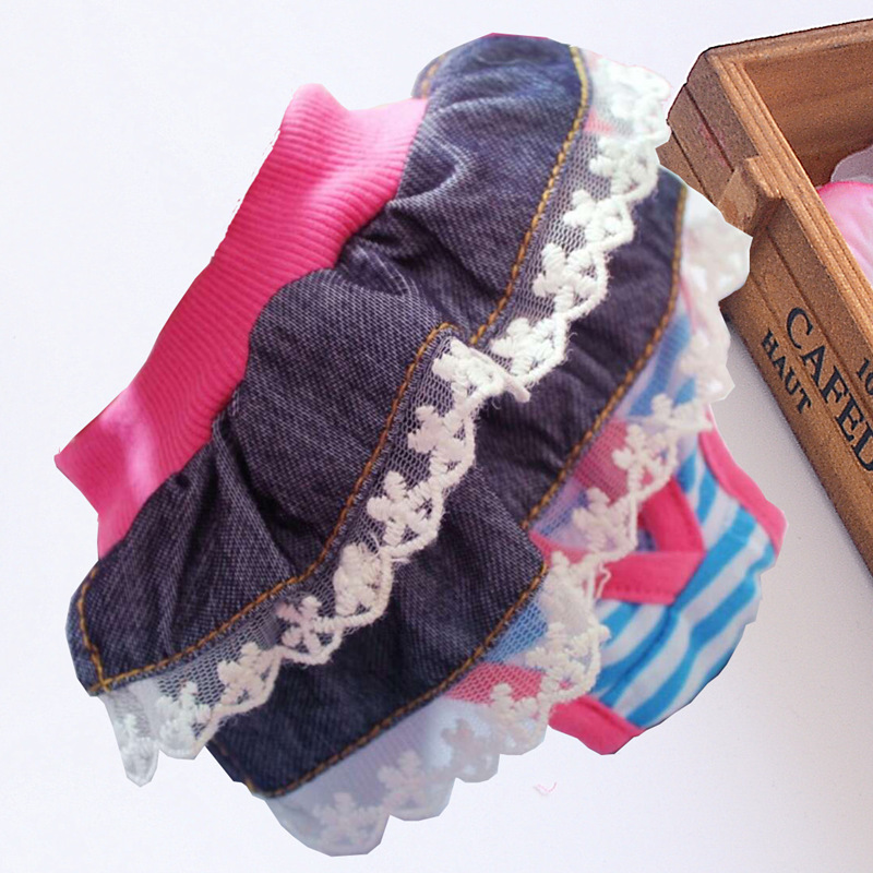 Stripe, Bow Knot Pattern All Seasons Season Fashion Cotton Stripe Bow Knot Pet Clothing 1 Piece
