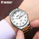 保西尼 Мужской календарь, швейцарские часы, водонепроницаемый стальной ремешок, модные кварцевые часы для пожилых людей, прямые продажи с завода