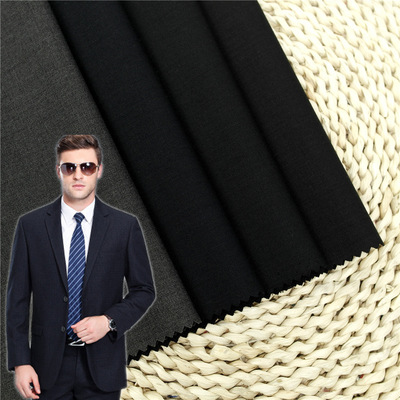 斜纹人字纹 时尚TR西装裤装面料男士休闲布料 商务工作服西服西裤