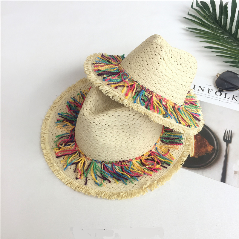Stylish Women's Straw Hat For Summer Seaside Vacation And Beach_voghion.com