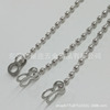 Supply stainless steel flat buckle round beads chain bone buckle bead buckle double -ring buckle accessories