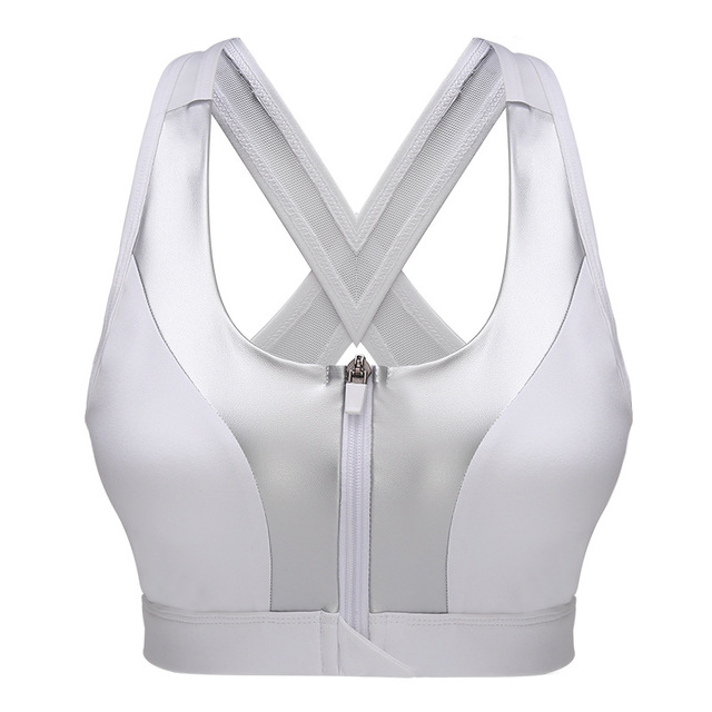 Front zipper adjustable bra shock-proof running fast-drying beautiful back sports underwear wholesale