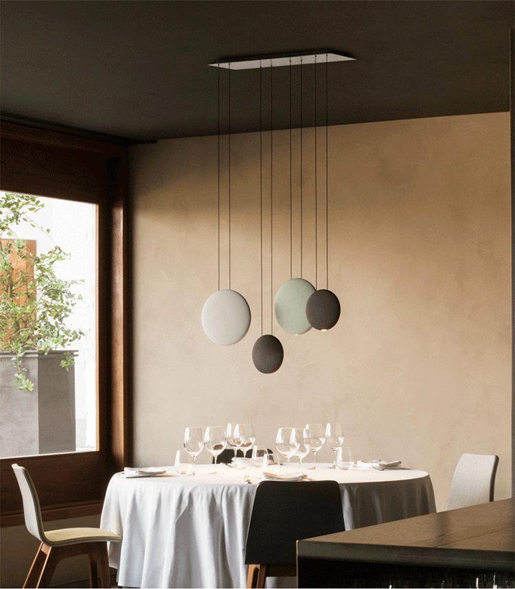 Lustre escandinavo minimalista, para sala de jantar,