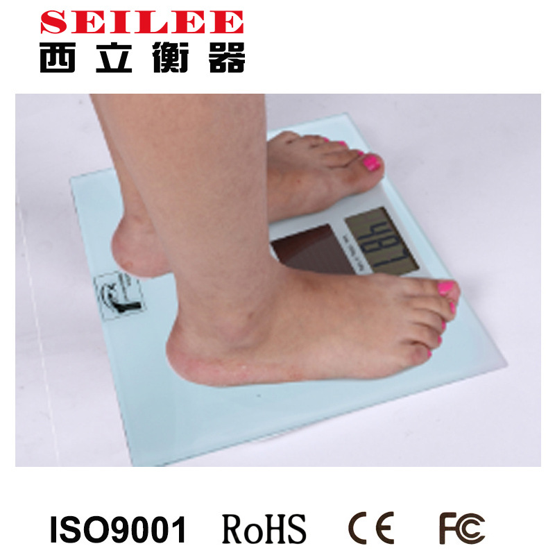 【新】免电池超大台面健康人体电子秤 星级酒店太阳能浴室体重称