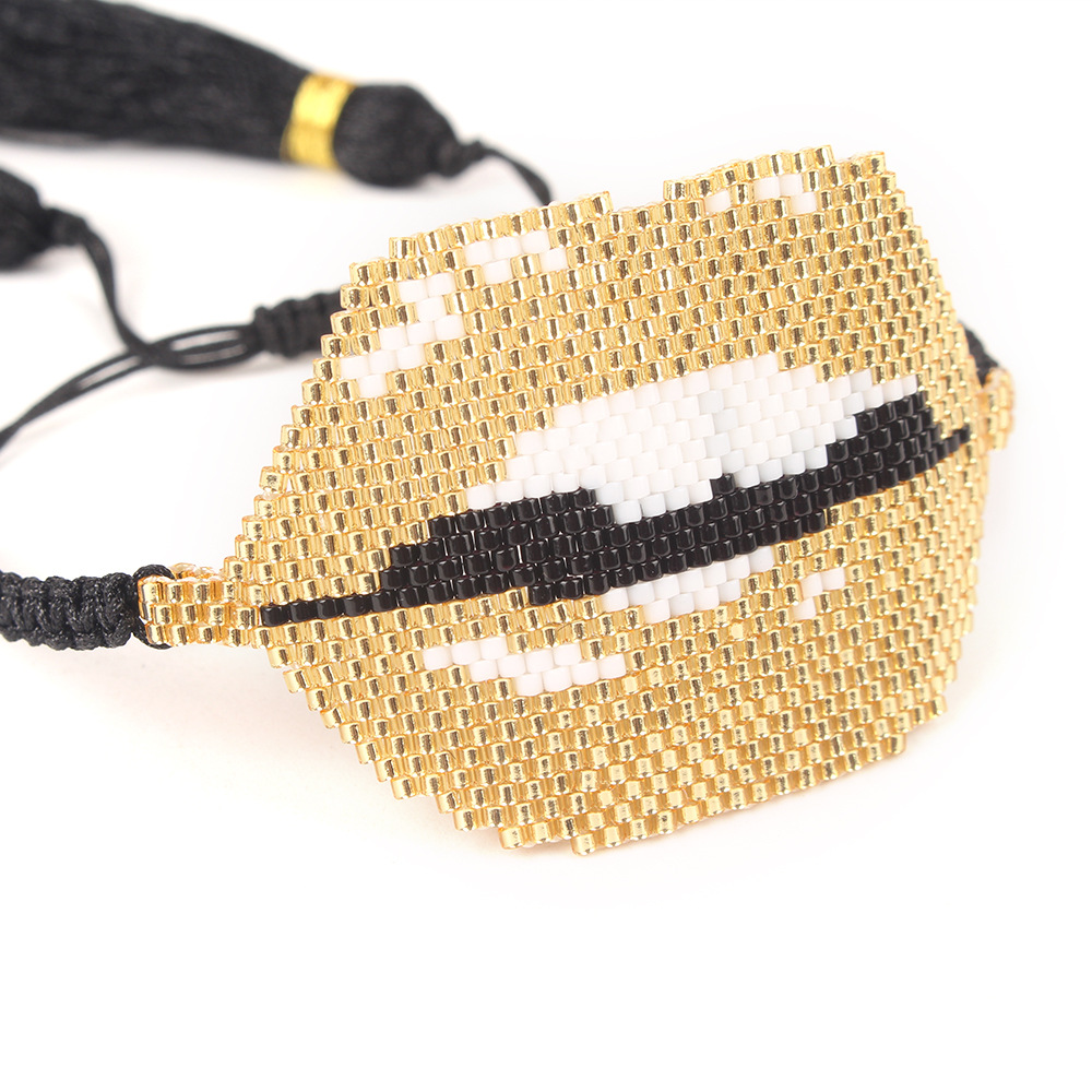 European And American Lips Tassel Bracelet Miyuki Beads Hand-woven Mouth Bracelet display picture 23