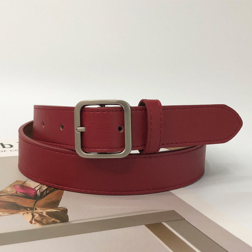 Street stall supply Korean style fashion decorative women's belt pin buckle casual versatile simple women's belt belt wholesale
