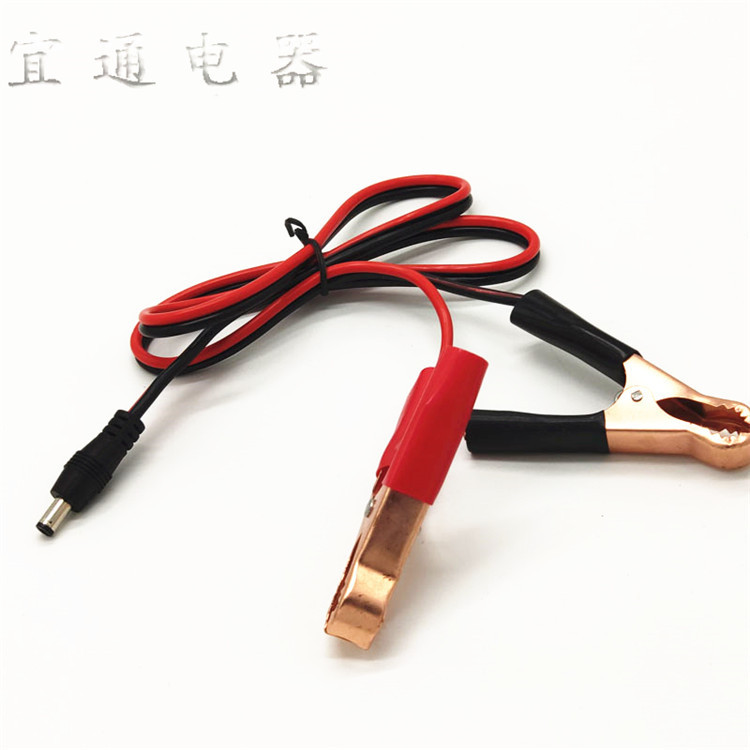 Supply DC male and female head with alligator clip cable 5.5*2.1 DC power cord DC plug head with alligator clip Supply DC male and female head with alligator clip cable 5.5*2.1 DC power cord DC plug head with alligator clip