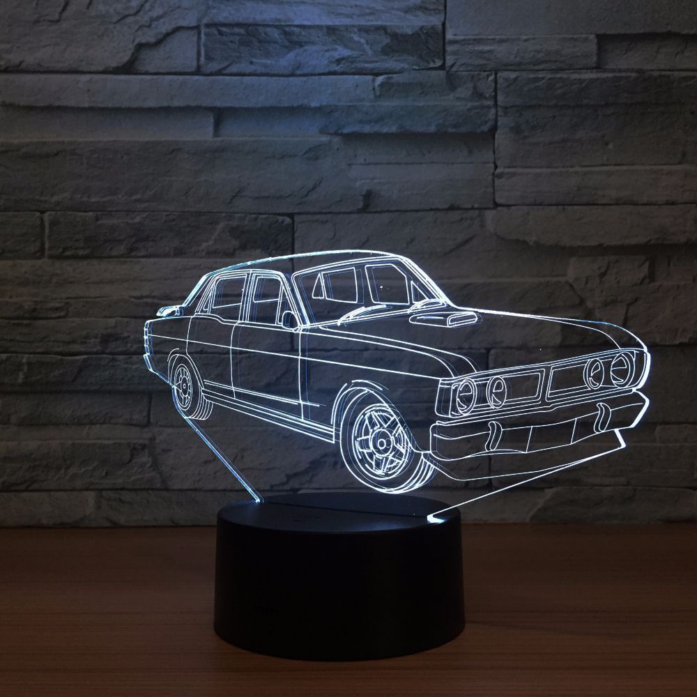 亚克力小夜灯3d立体视觉七彩