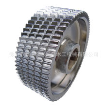 四面刨钢轮（120*50*30）键槽输送轮斜齿木工机械配件压料轮