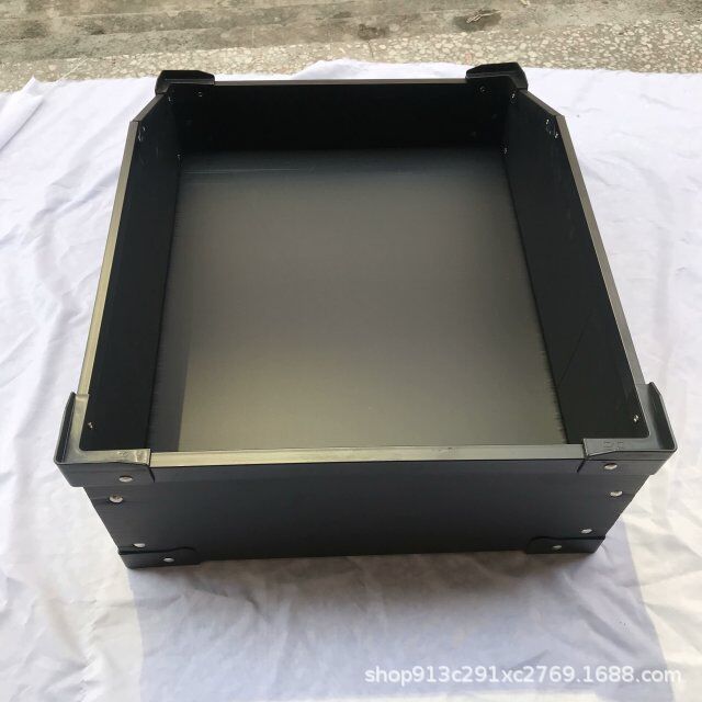 生产斜口防静电塑料中空板骨架箱 双层加厚中空板钙塑箱 可按要求