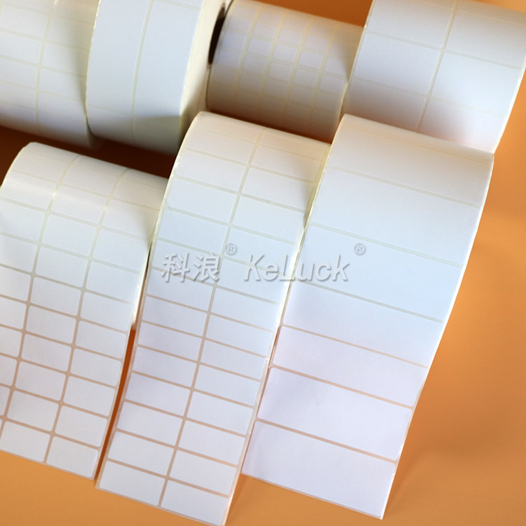 供应空白条码纸 可移不干胶条码标签45*25*1500张单列圆角标签