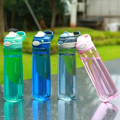 环保塑料水杯龙口杯直饮杯子运动水杯 便捷夏季户外塑料水壶批发|ru